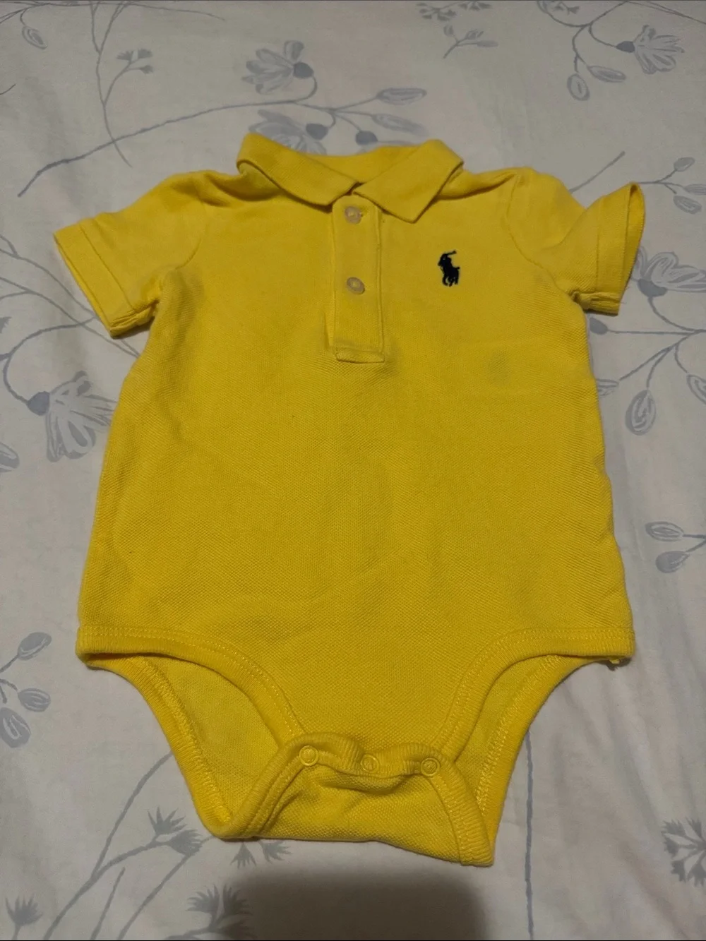 Ralph Lauren Baby Short Sleeve Polo Bodysuit (Size: 6M)